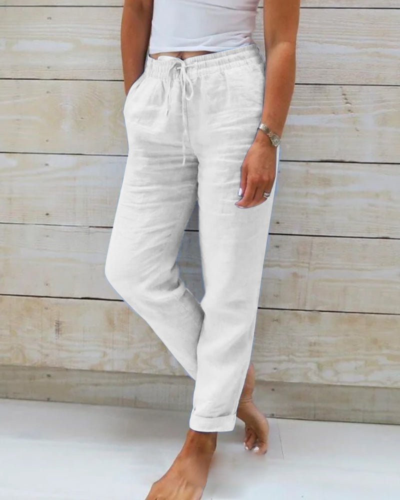 Aurora | Pantalon Décontracté à Cordon