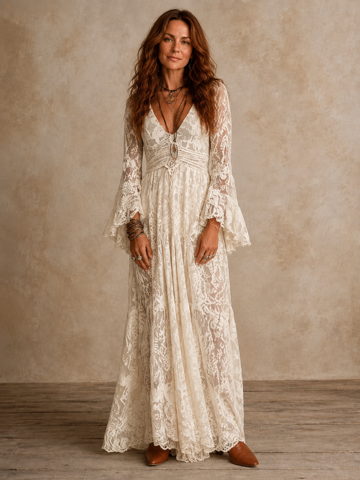 Emily | Robe maxi à silhouette vintage