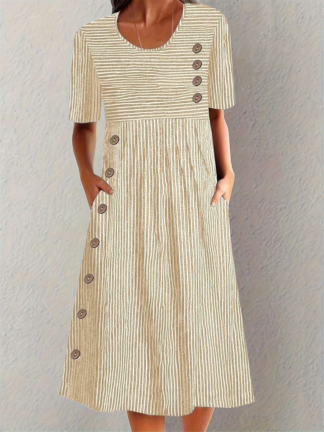 Edna | Robe d'Été Rayée