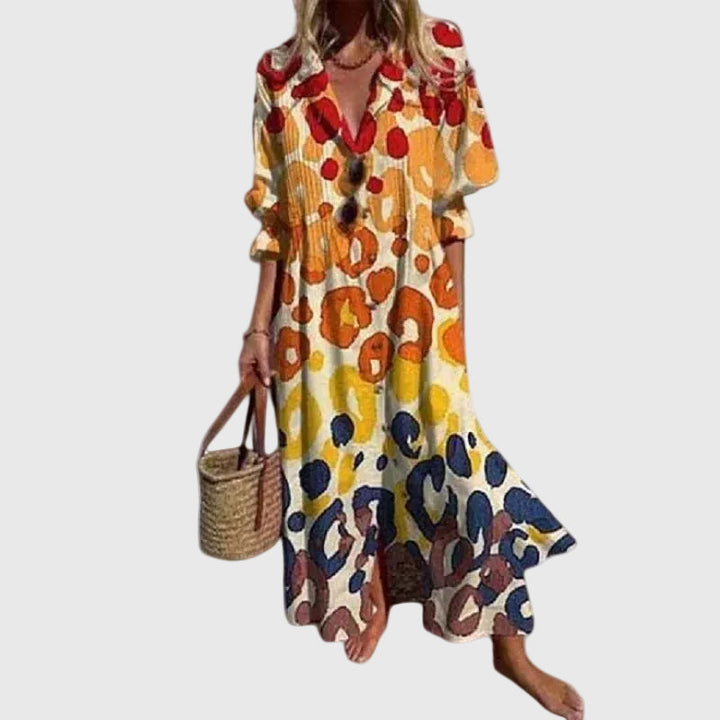 Zariah | Robe longue élégante de style bohème