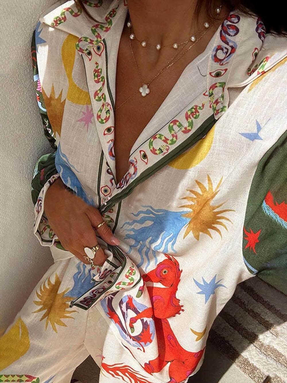 Jose | Ensemble à Manches Longues & Pantalons à Taille Élastique