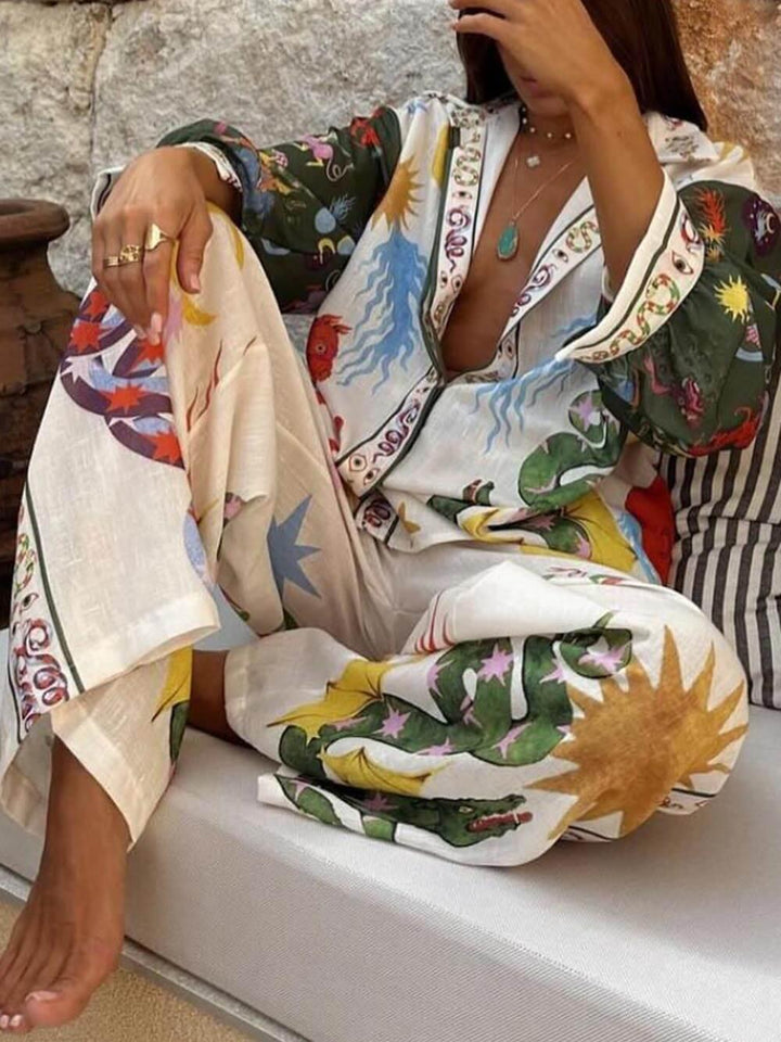 Jose | Ensemble à Manches Longues & Pantalons à Taille Élastique