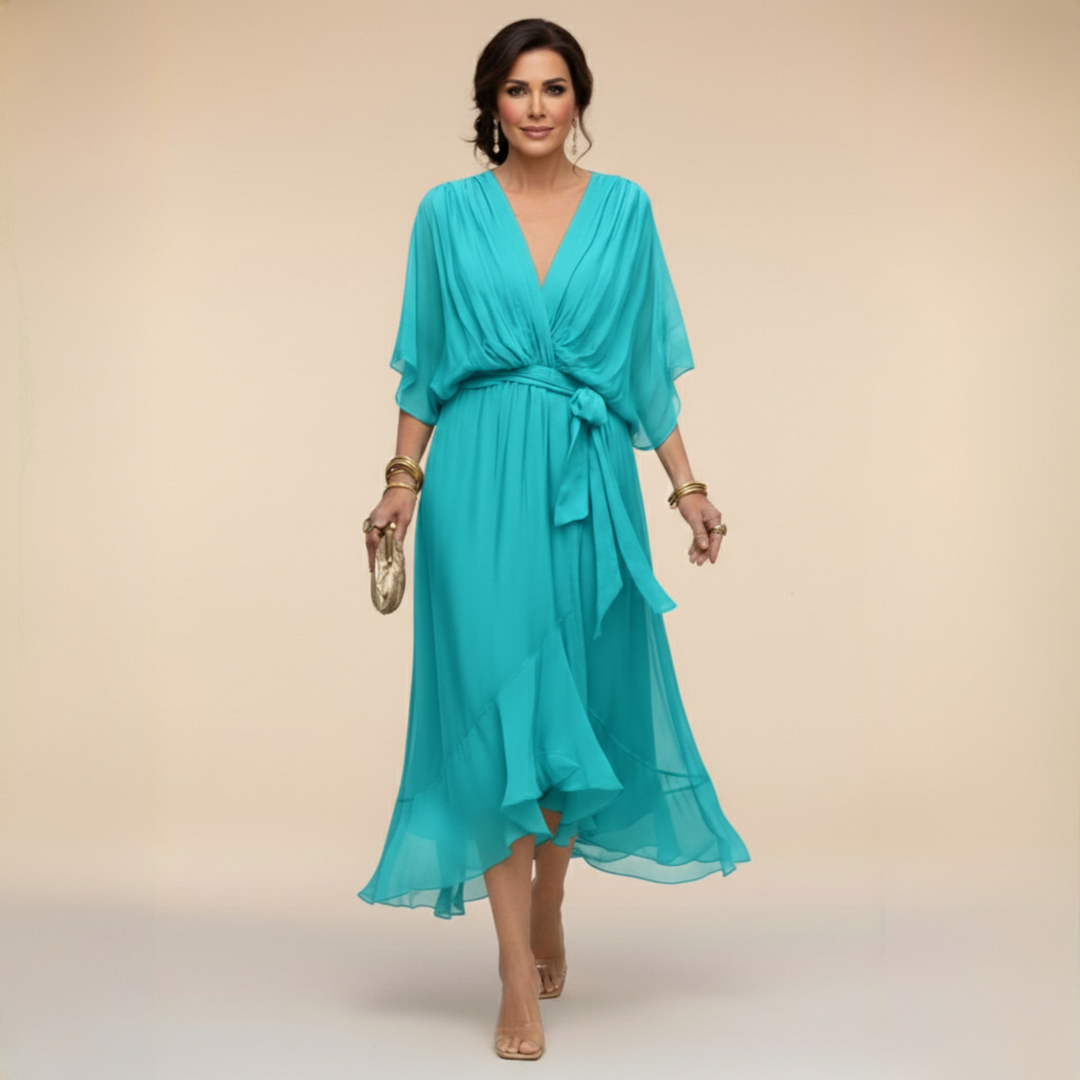 La Robe Monica à Col en V