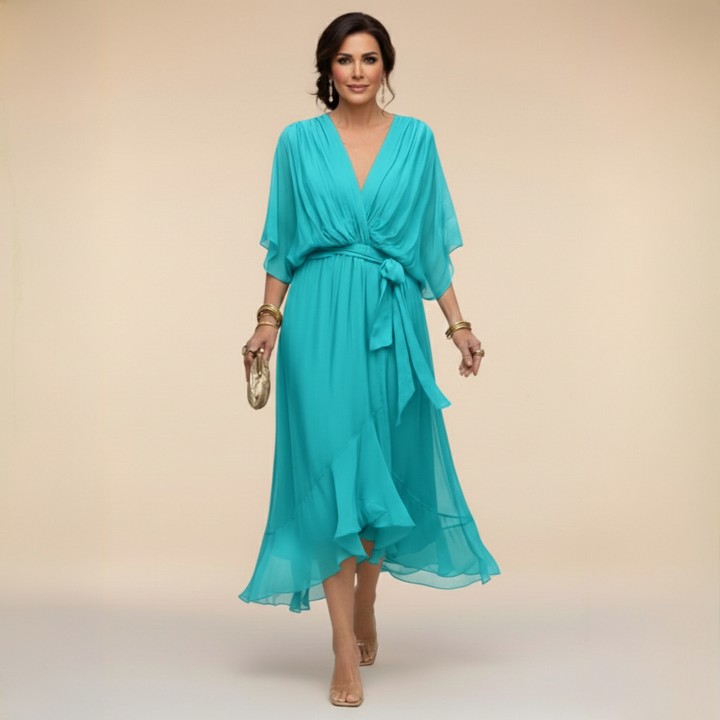 La Robe Monica à Col en V