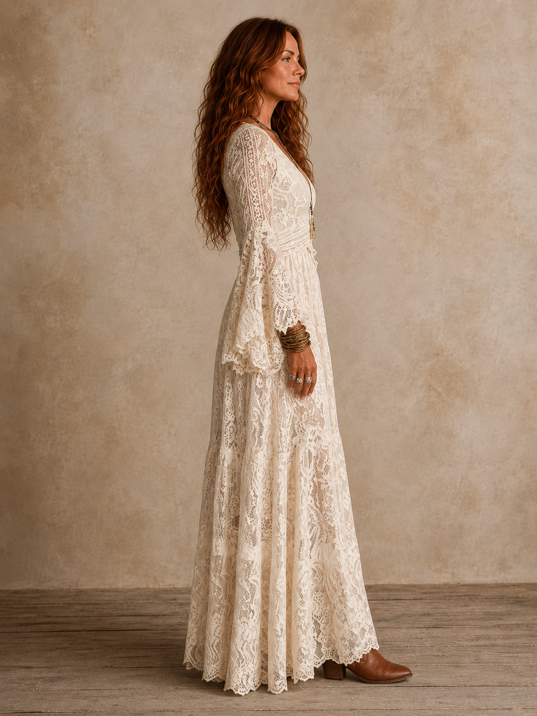 Emily | Robe maxi à silhouette vintage