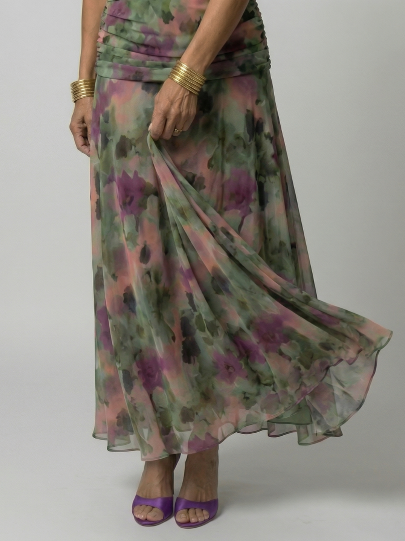 Calen | Robe Midi Fluide Épaules Dénudées