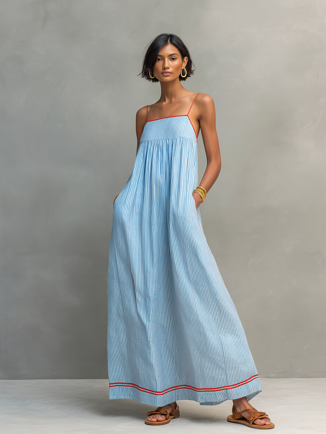 Robe femme brise méditerranéenne
