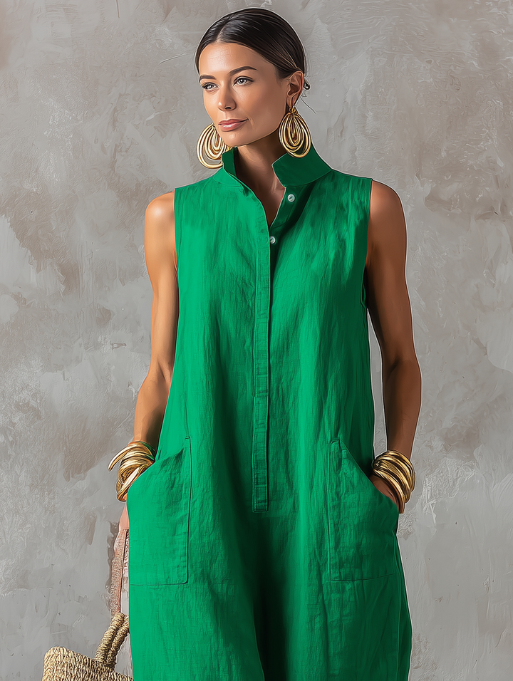 Combinaison femme vert émeraude