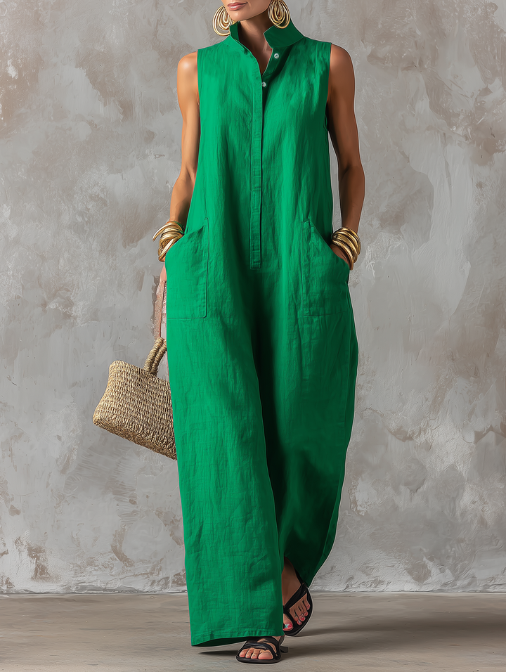 Combinaison femme vert émeraude