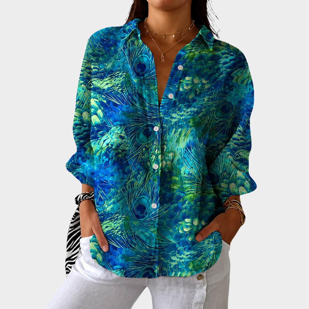 Blouse Imprimée Légère et Colorée