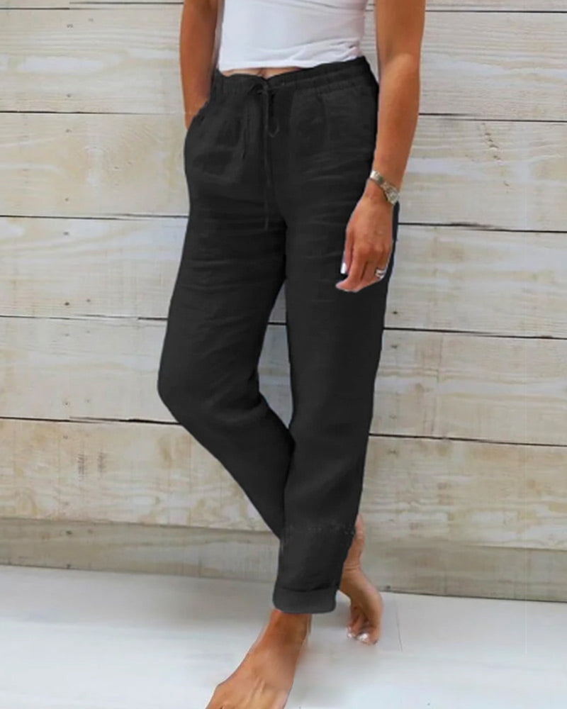Aurora | Pantalon Décontracté à Cordon