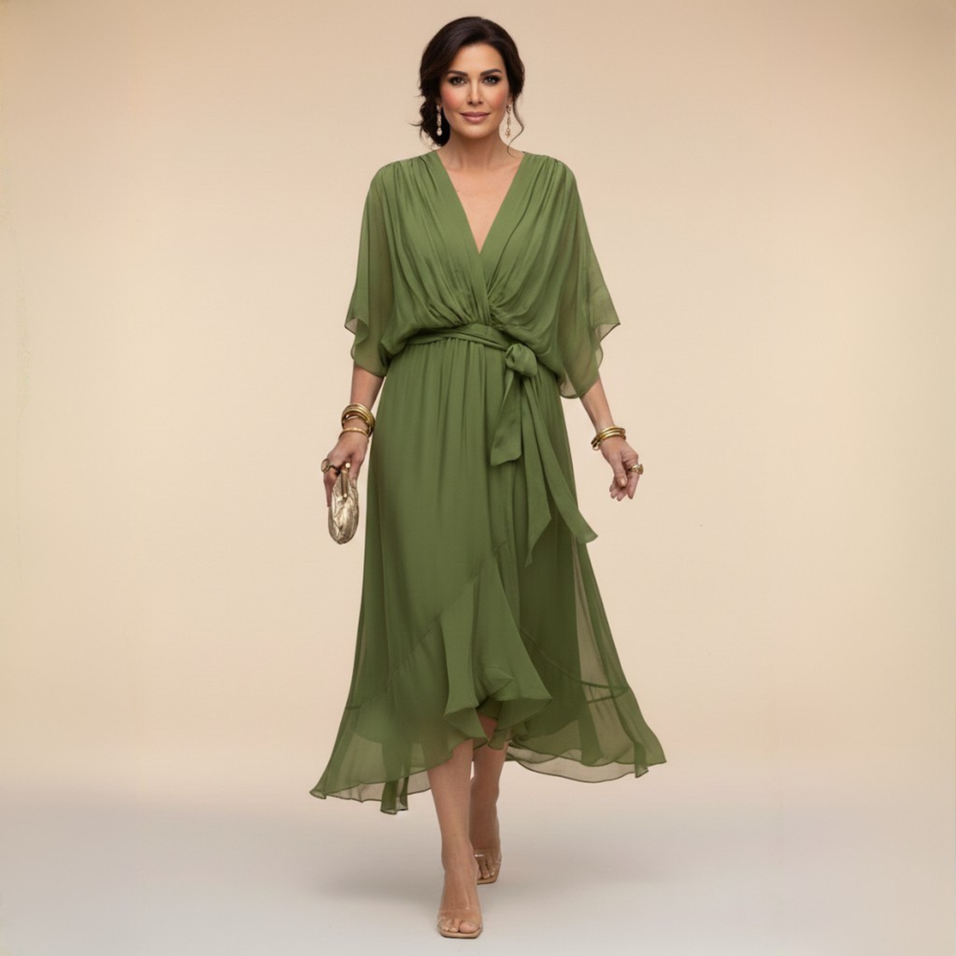 La Robe Monica à Col en V