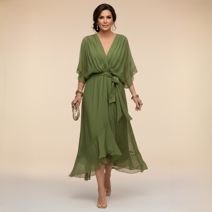 La Robe Monica à Col en V