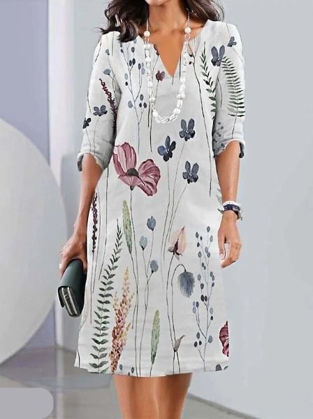 Scarlett | Robe Fleurie à Volants Superposés