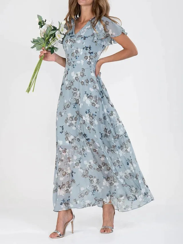 Vivian | Maxi-Robe Fleurie Aérienne