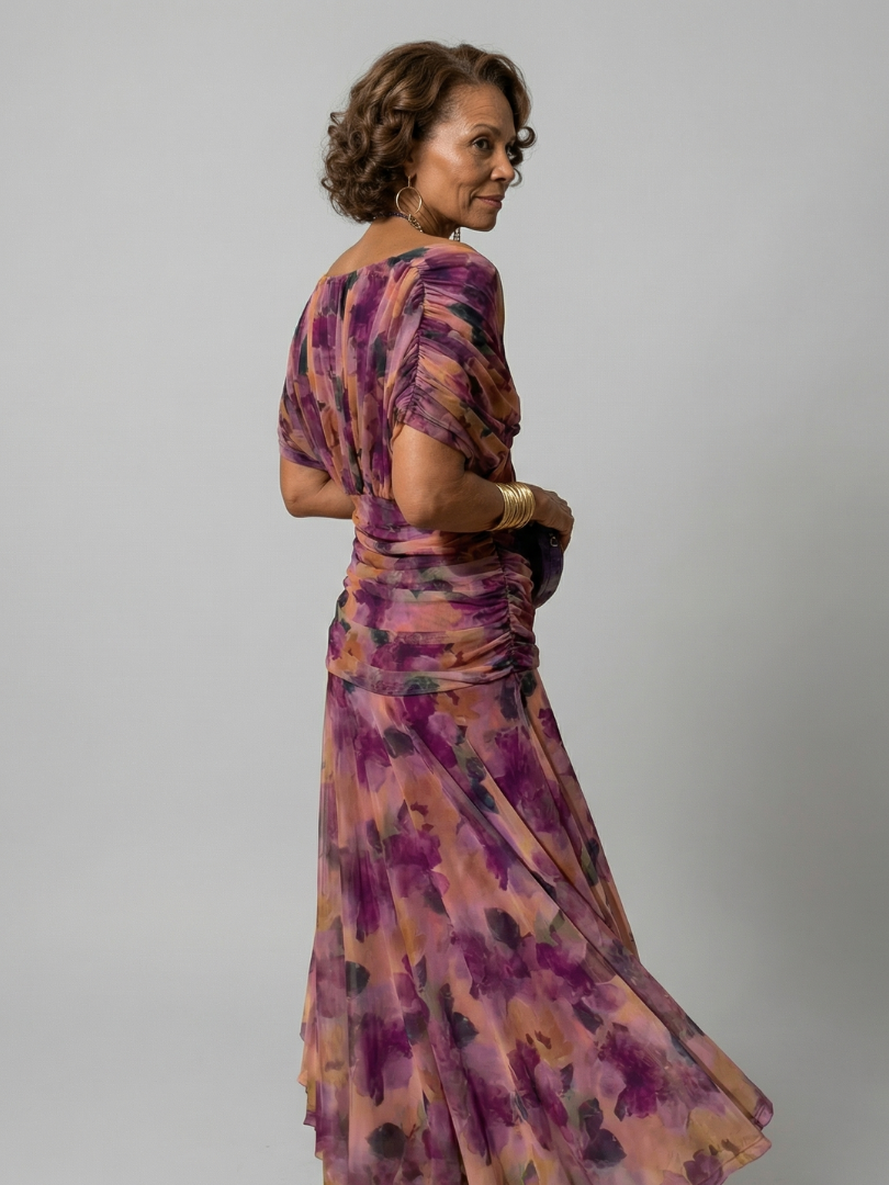 Calen | Robe Midi Fluide Épaules Dénudées
