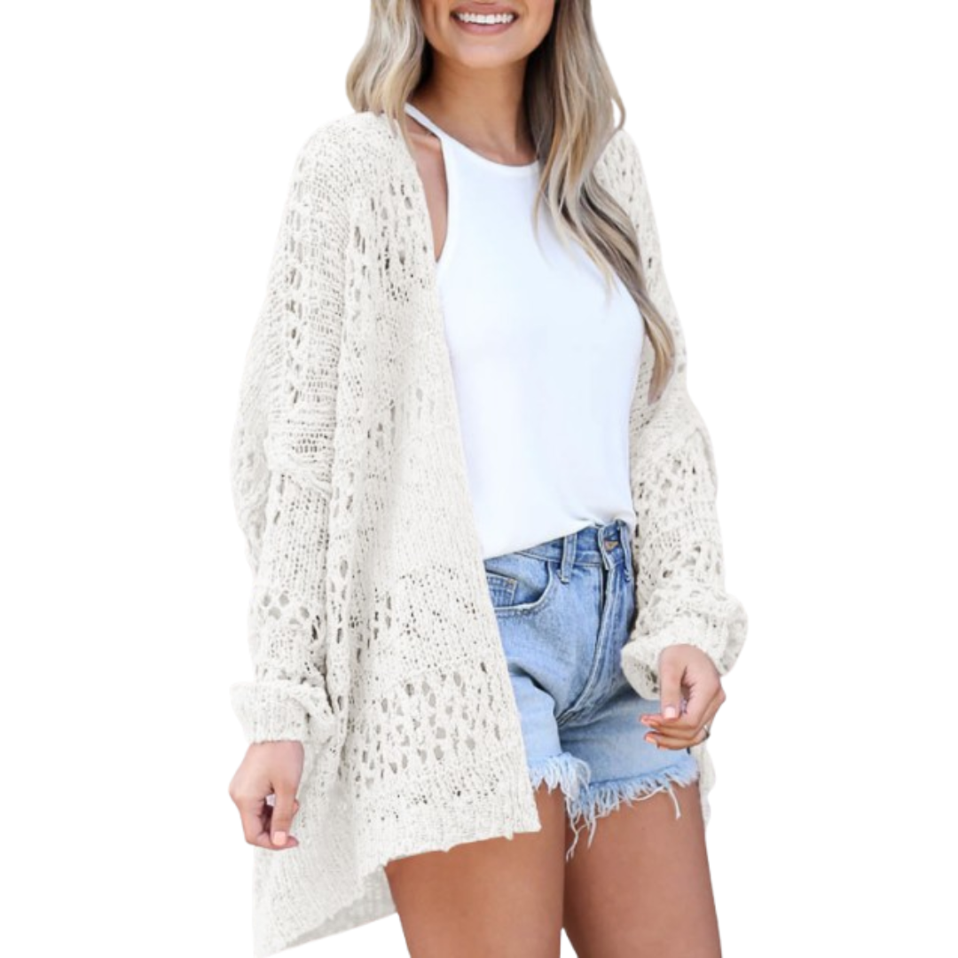 NAOMI | Cardigan d'Été Bohème Oversize Léger