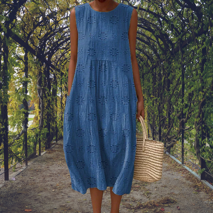 Courtney | Robe Élégante Sans Manches à Poches