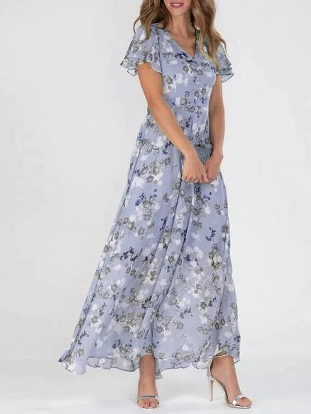 Vivian | Maxi-Robe Fleurie Aérienne