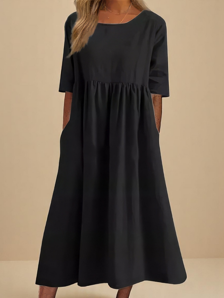 Emily | Robe Classique Manches Mi-Longues