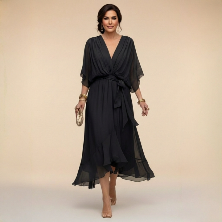 La Robe Monica à Col en V