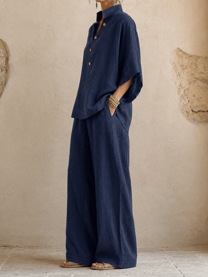 Maribel | Manches Chauve-Souris et Pantalon Large
