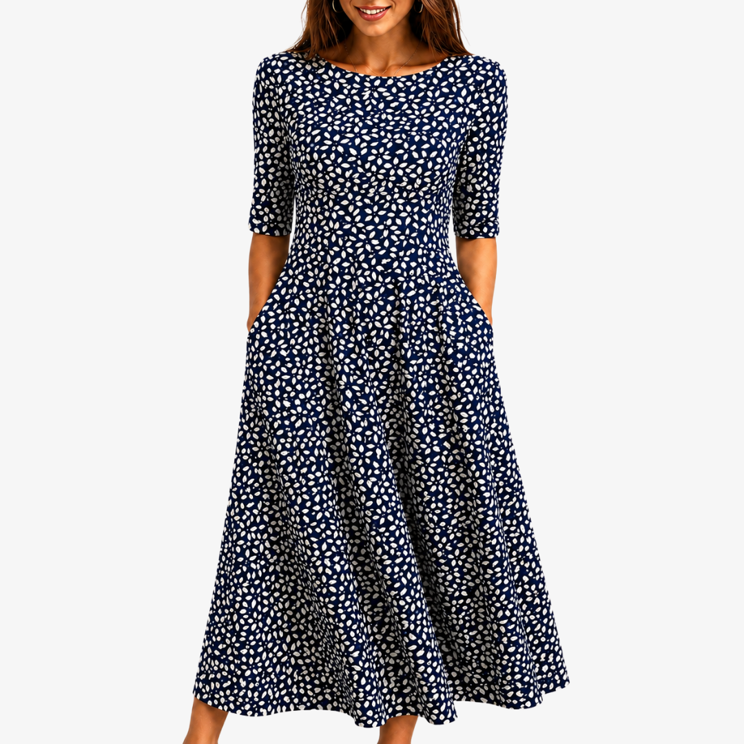 Robe Maxi à Poches Midnight Bloom