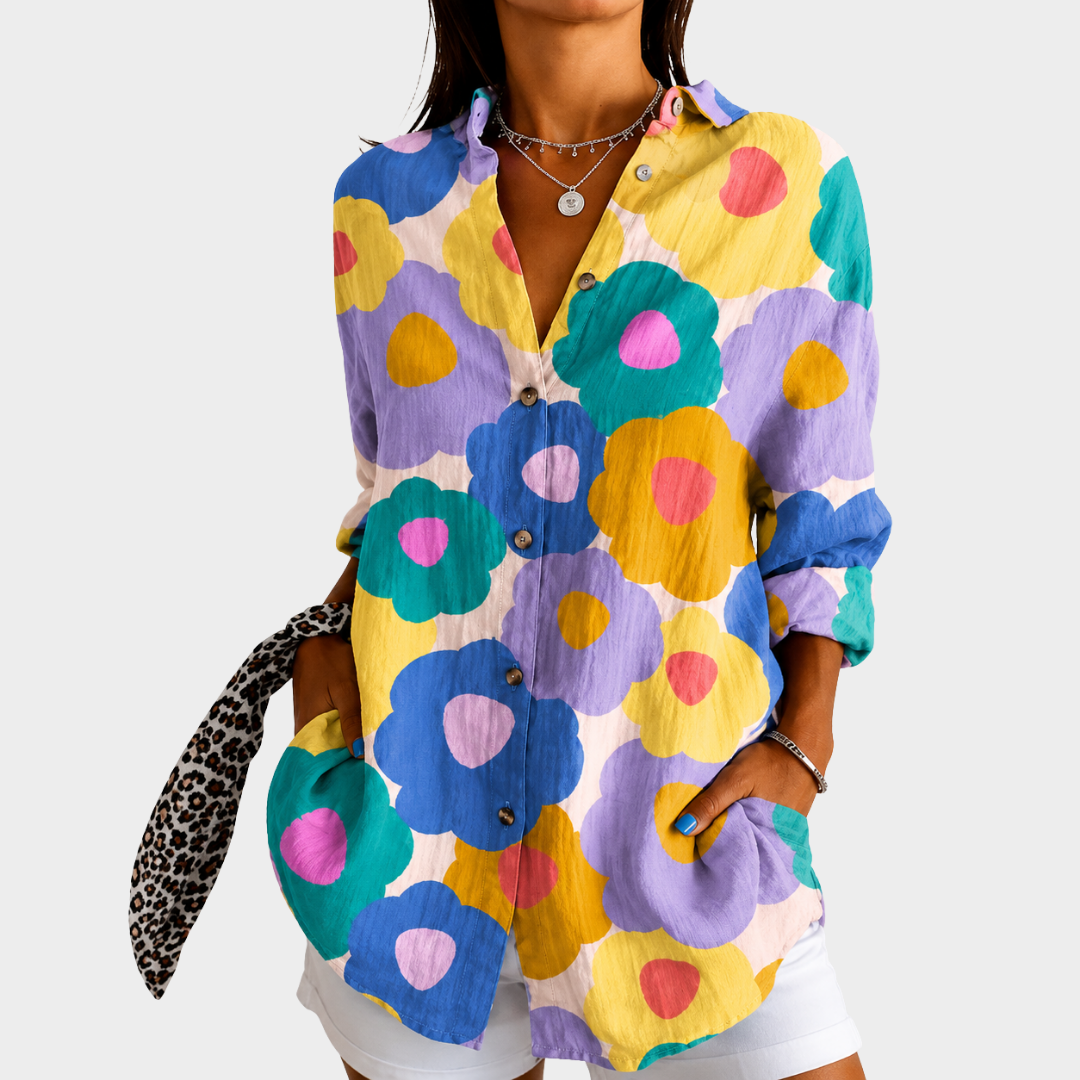 Blouse Jardin Floraison Pastel