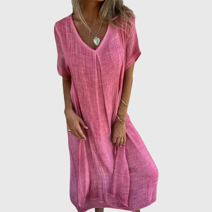 Clara | Robe Légère Élégante Col en V