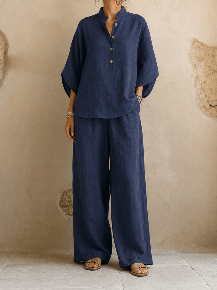 Maribel | Manches Chauve-Souris et Pantalon Large
