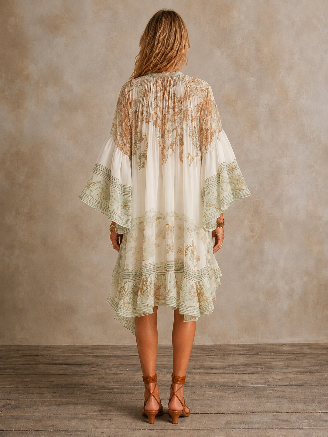 Isabella | Robe mini à ourlet volanté