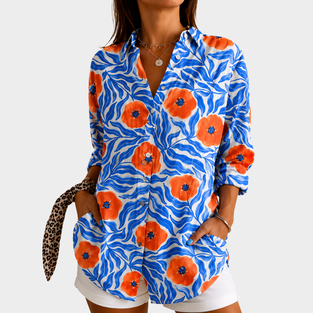 Chemise Affirmée Floraison Côtière
