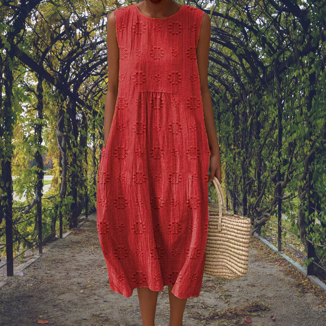 Courtney | Robe Élégante Sans Manches à Poches