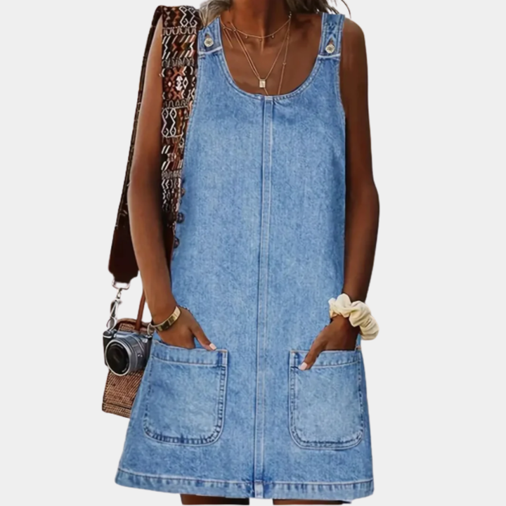 Saylor | Robe Décontractée Look Denim