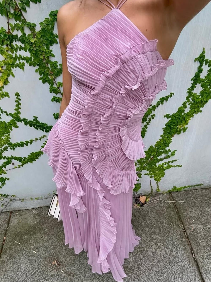Melisa | Robe Lavande Édition Limitée à Volants