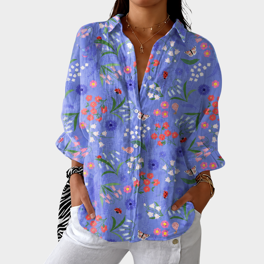 Blouse Imprimée Légère et Colorée