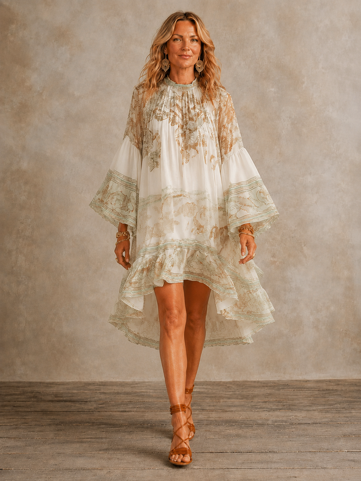 Isabella | Robe mini à ourlet volanté
