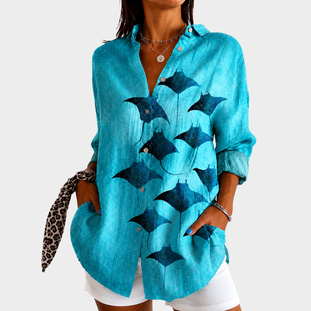 Blouse Raie Dérive Océanique