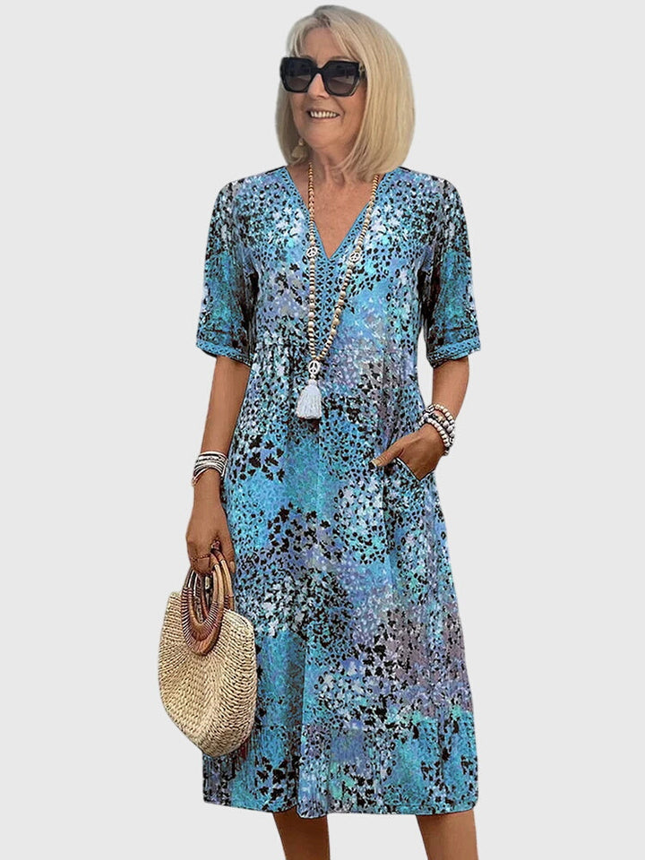 Bella™ | Robe Midi Fleurie Élégante