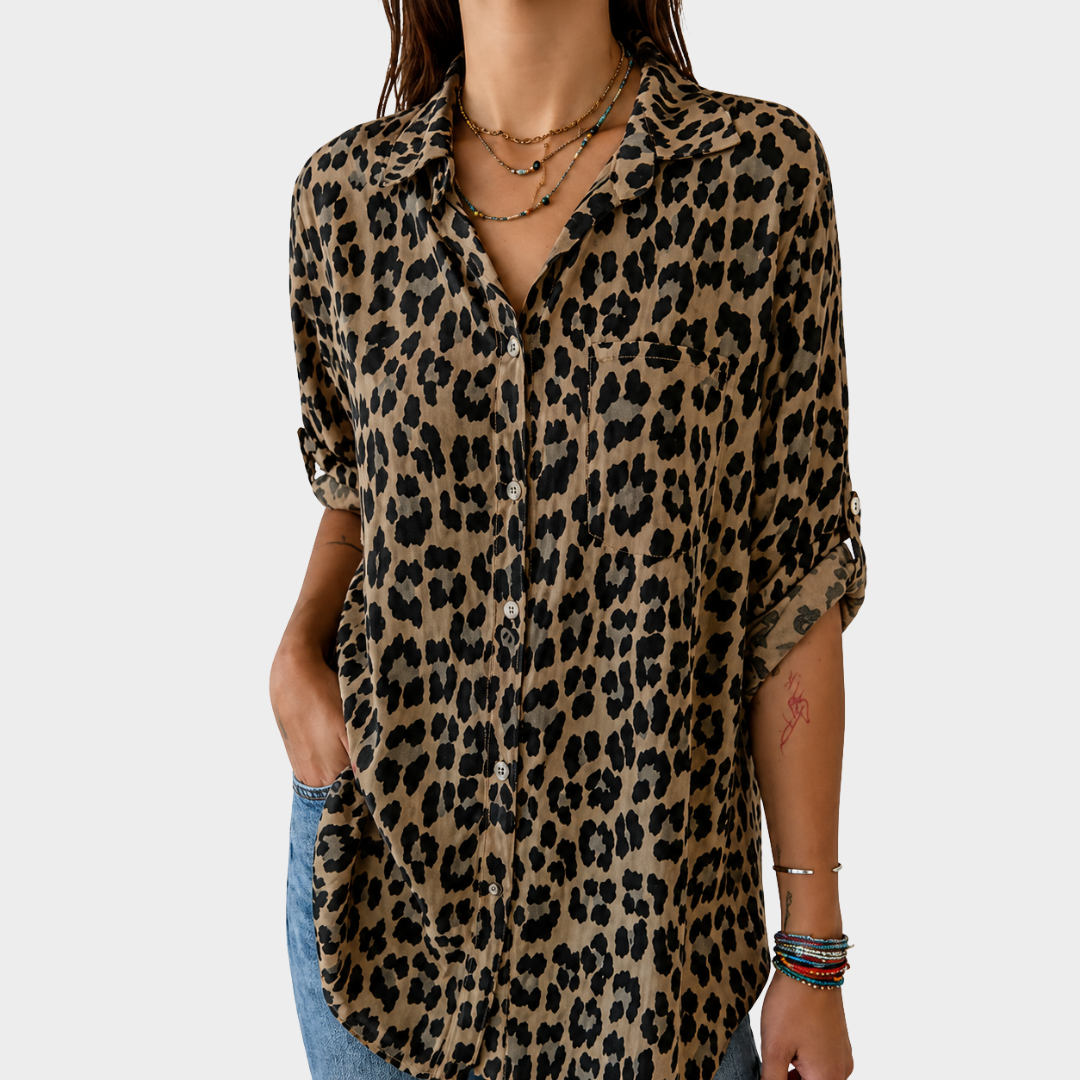 Blouse Décontractée Chic Safari