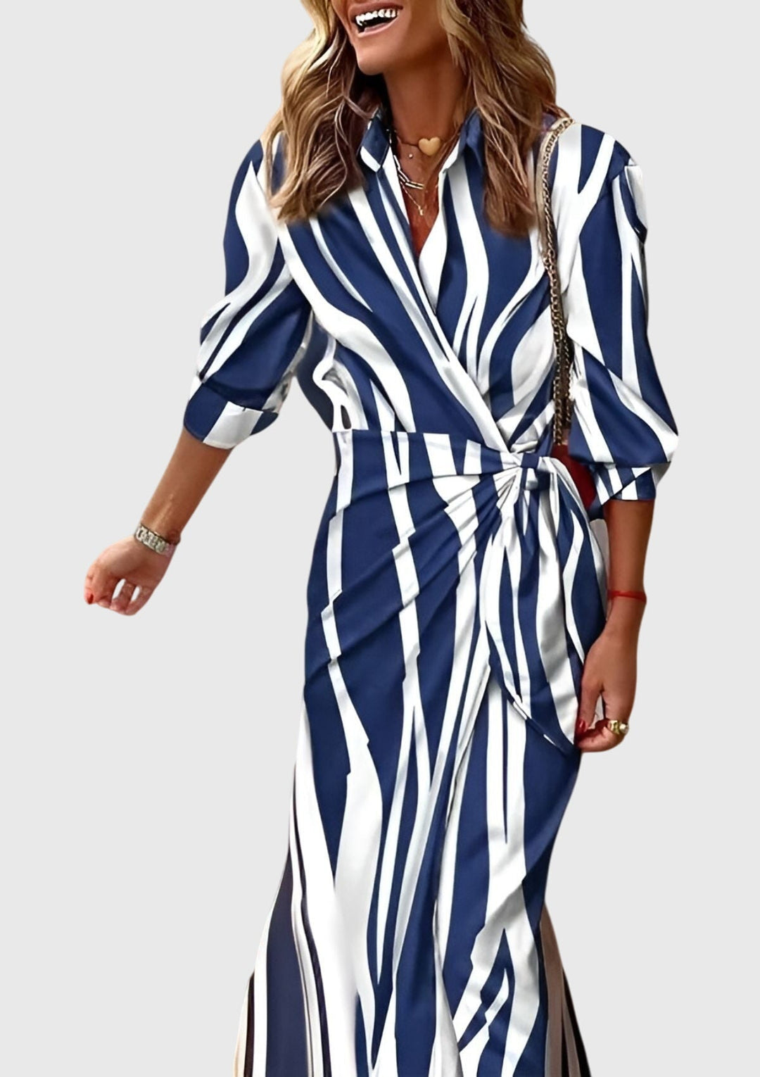 Everly™ | Robe Portefeuille Élégante Imprimée