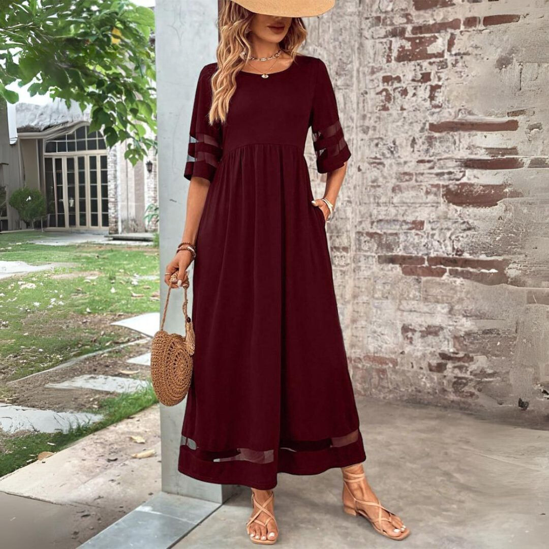 Auris – Robe midi flatteuse