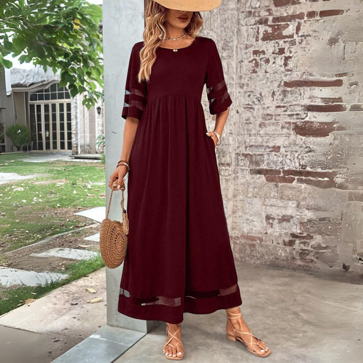 Auris – Robe midi flatteuse