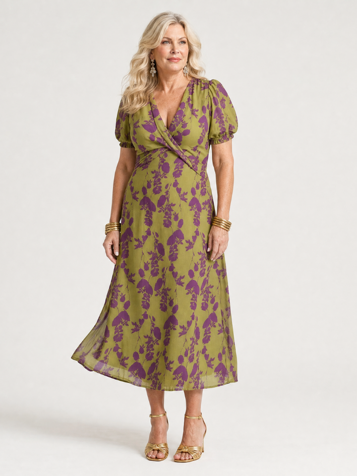 Virel | Robe Midi Fleurie Décontractée