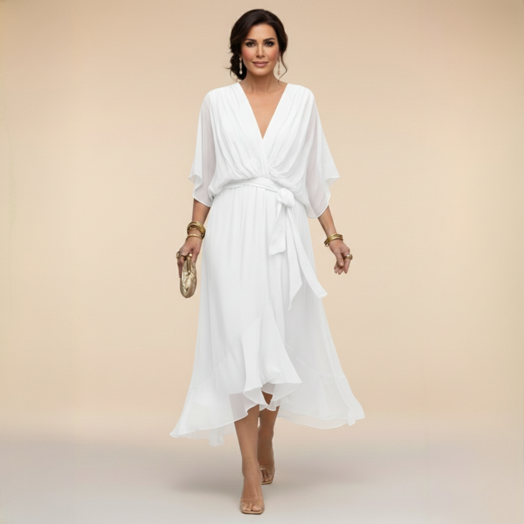 La Robe Monica à Col en V