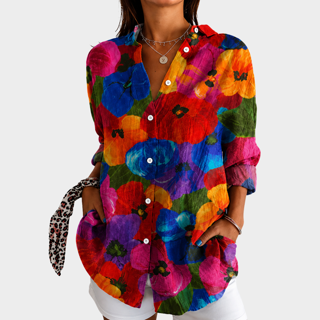 Blouse Floraison de Jardin Vibrante