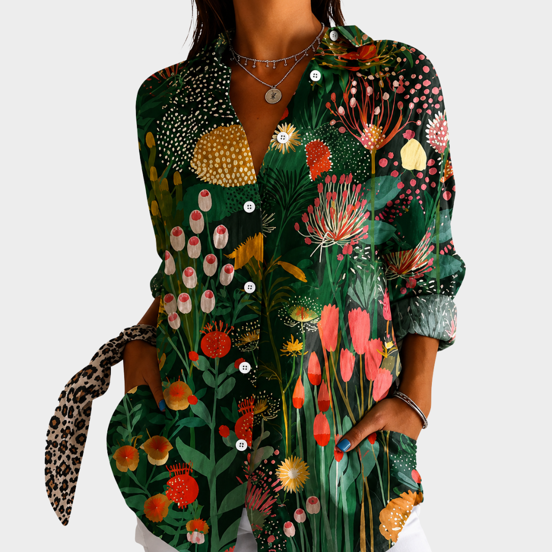 Blouse Affirmée Jardin de Minuit