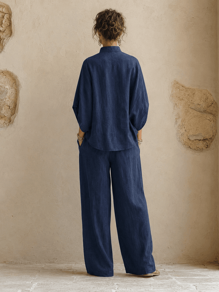Maribel | Manches Chauve-Souris et Pantalon Large