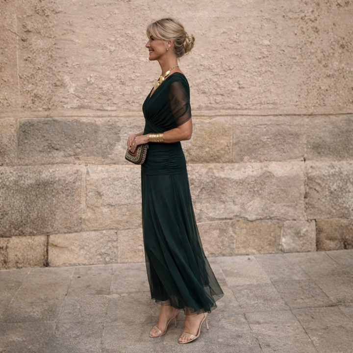 Mikaela | Robe Longue Épaules Dénudées
