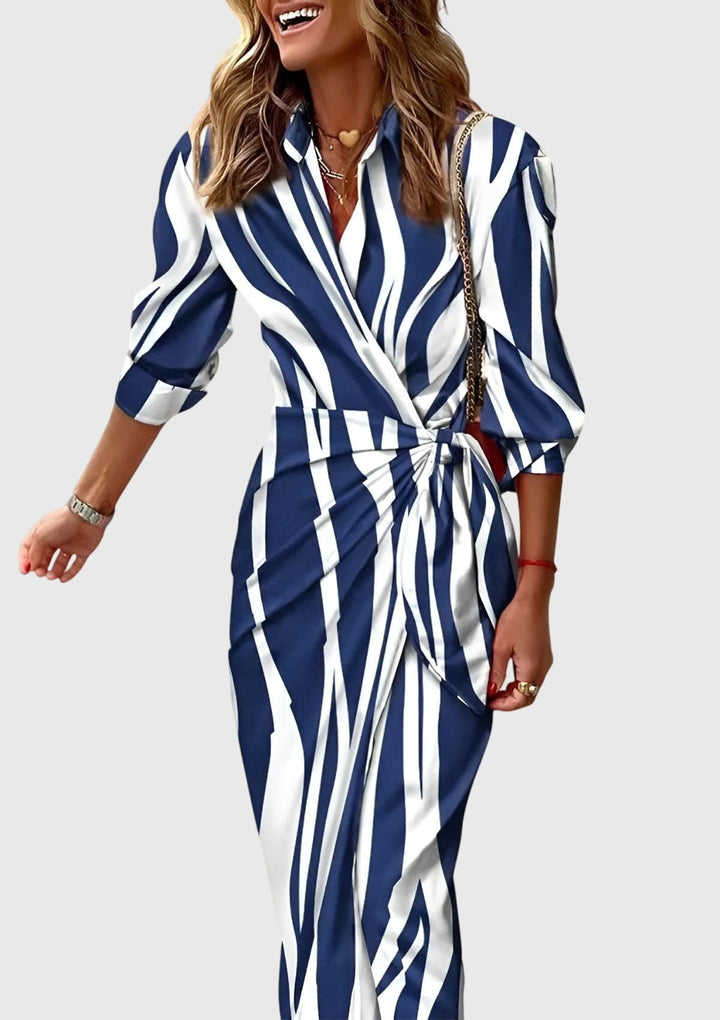Everly™ | Robe Portefeuille Élégante Imprimée